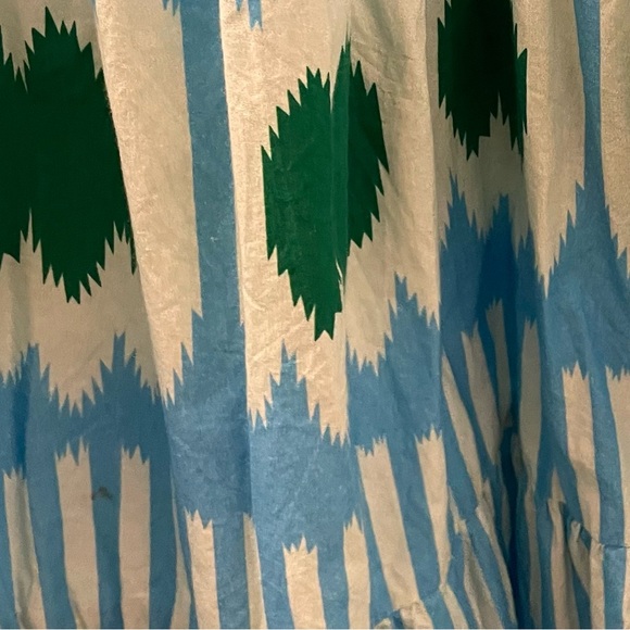 Oliphant Tuckernuck Tiered Hem V-Neck Maxi Midi Flutter Sleeve Dress Size Medium - Picture 8 of 11